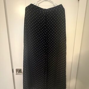 Elegant Black Patterned Women's trousers